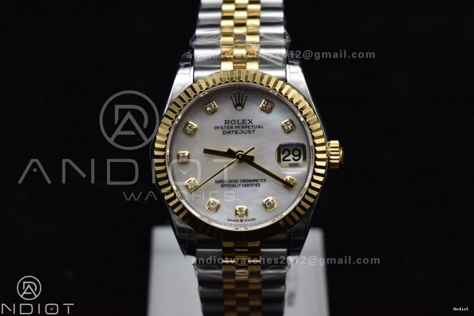 On 31 Diamond MOP President Ladies Steel GSF 316L YG Dial 278271 ZeroBulk Bracelet DateJust 542 0823
